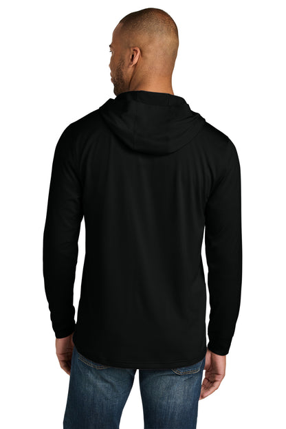 Black CornerStone Workwear Pro Long Sleeve Hooded Tee CS440LSH