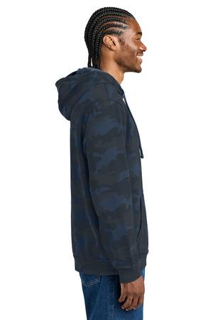 Black District Wash Camo Fleece Hoodie DT2200C