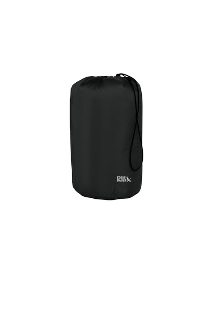 Black Eddie Bauer Puffy Camp Poncho EB755