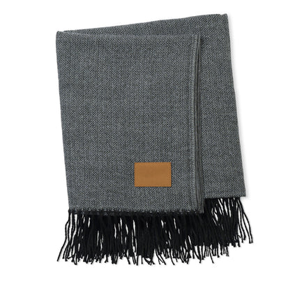 Black Everlasting Throw Blanket plain