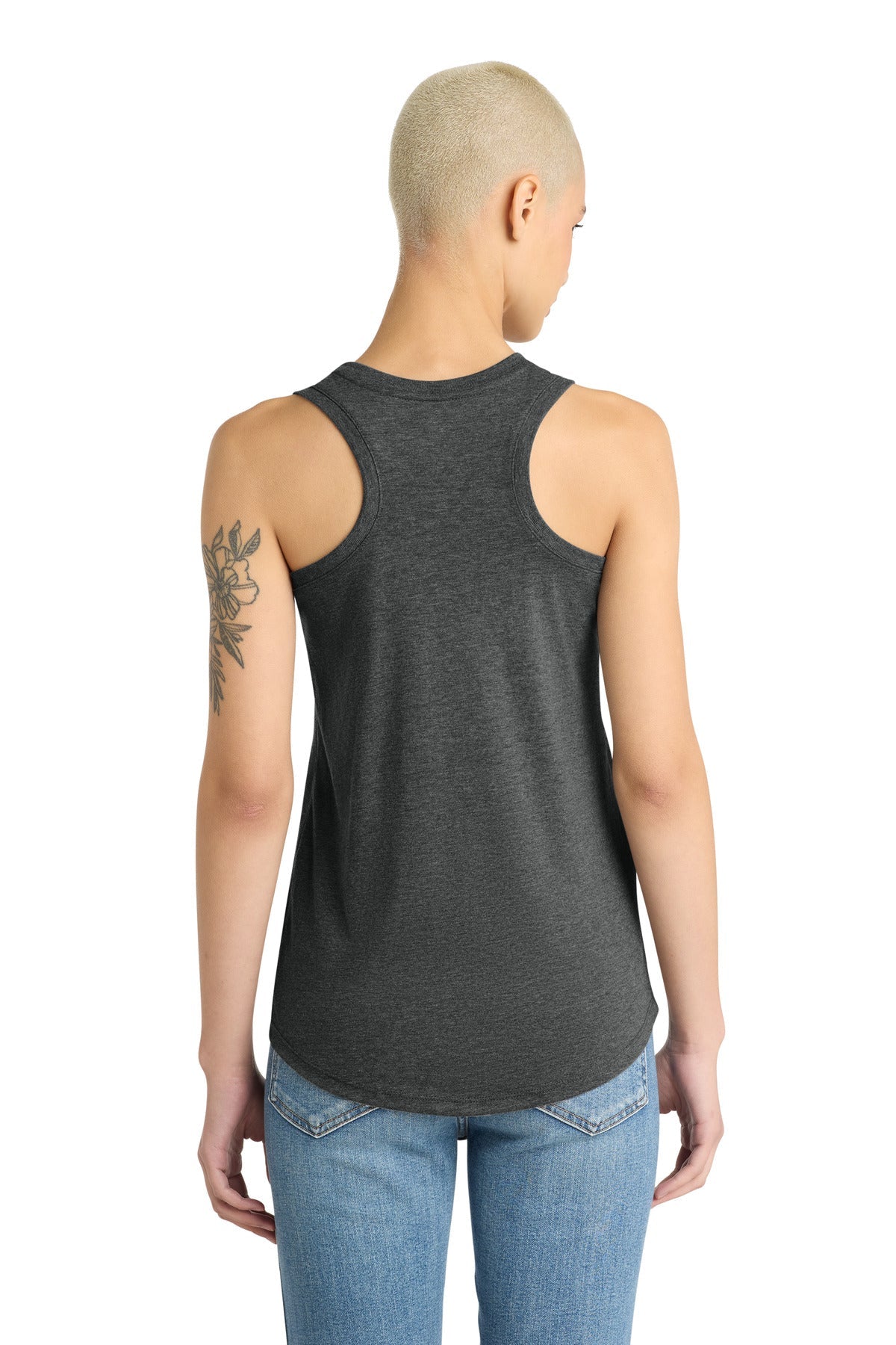 Black Frost District Women's Perfect Tri Racerback Tank. DM138L