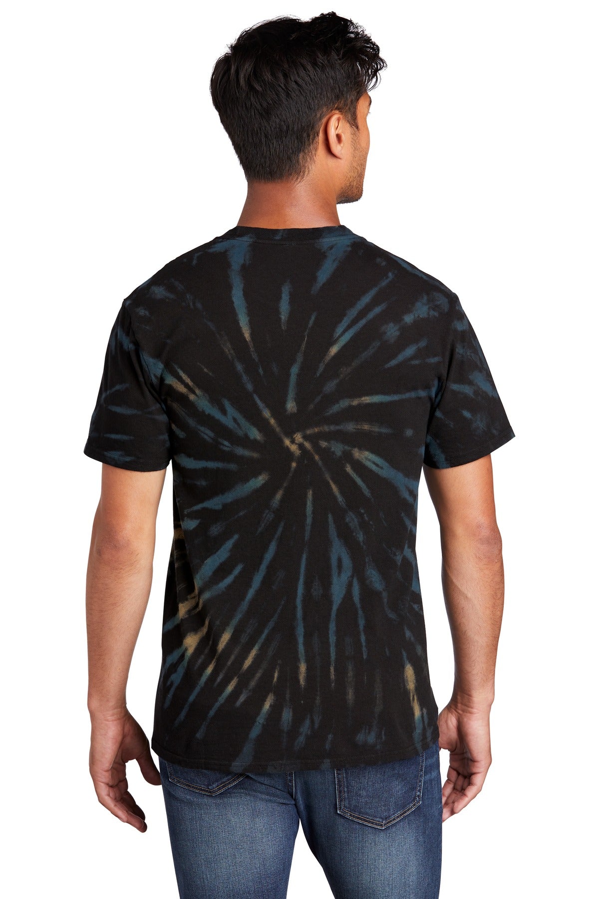 Black Galxy Sp Port & Co Tie-Dye Tee. PC147
