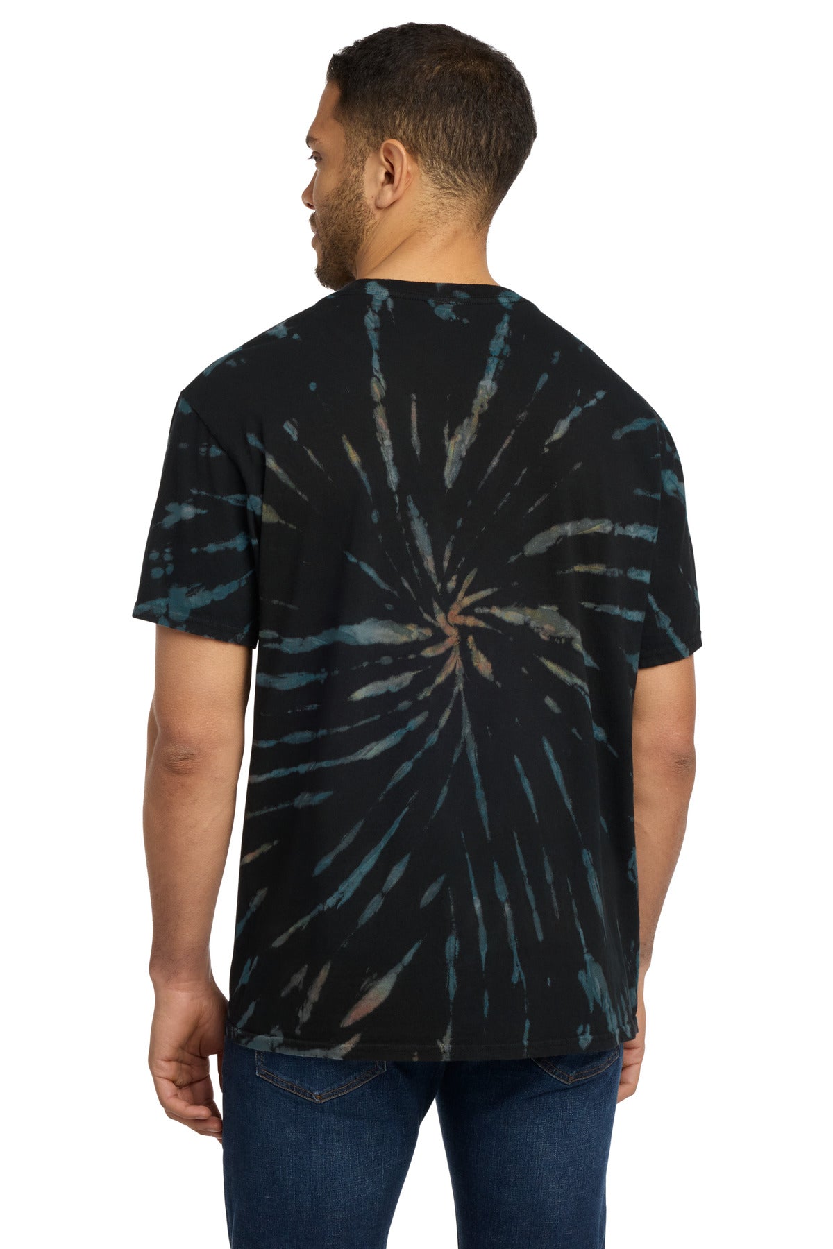 Black Galxy Sp Port & Co Tie-Dye Tee. PC147