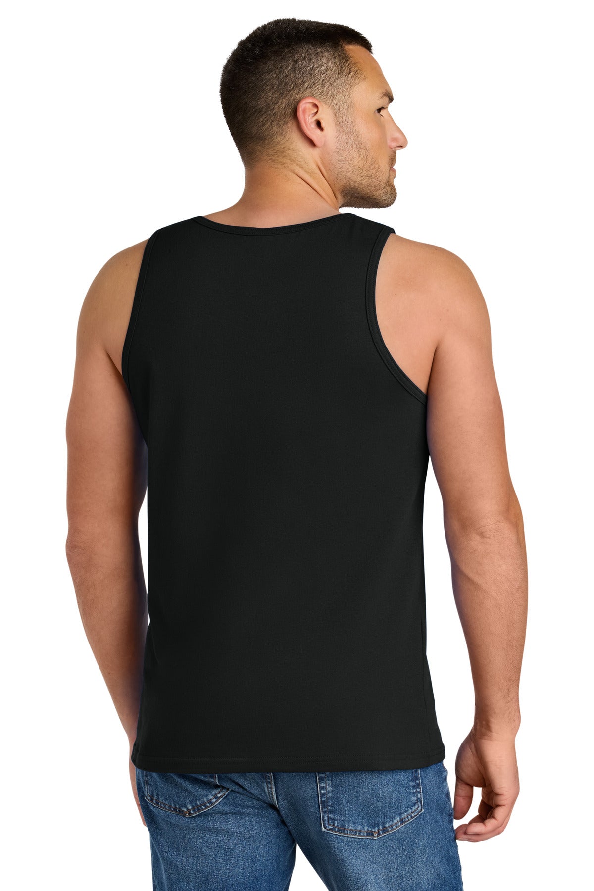 Black Gildan Heavy Cotton Tank Top. G5200