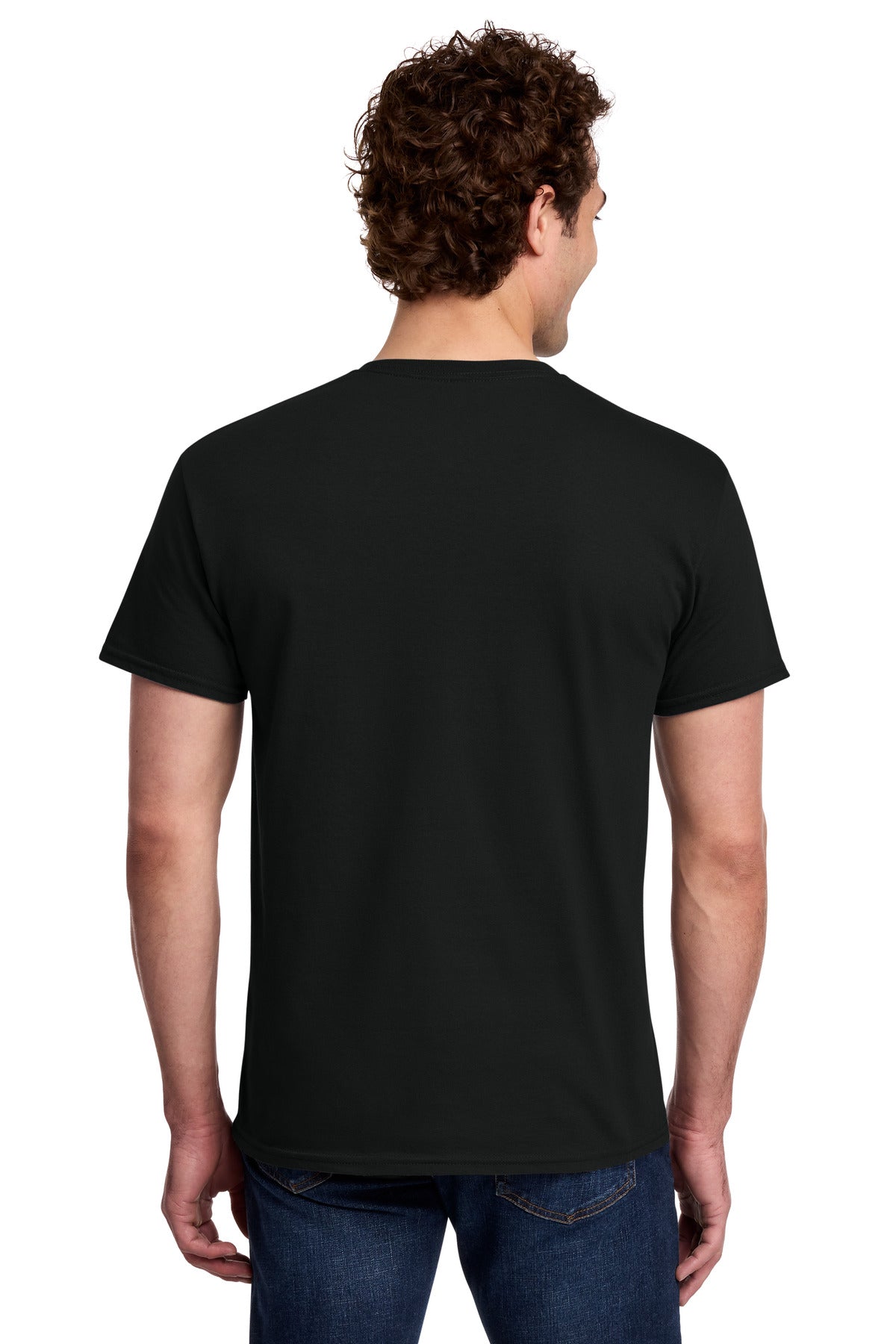 Black Gildan Light Cotton Tee 3000
