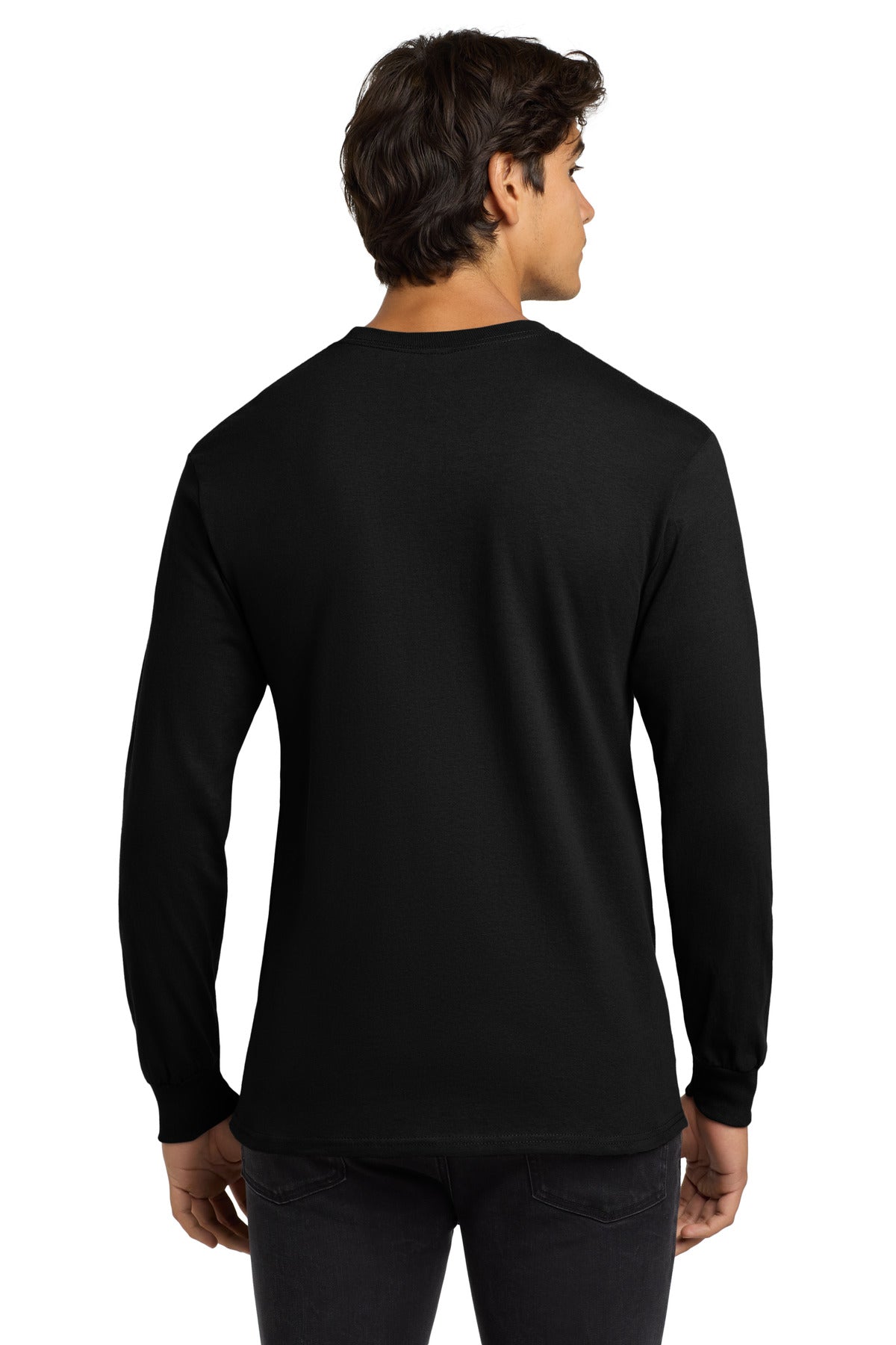 Black Gildan - Ultra Cotton 100% US Cotton Long Sleeve T-Shirt. G2400
