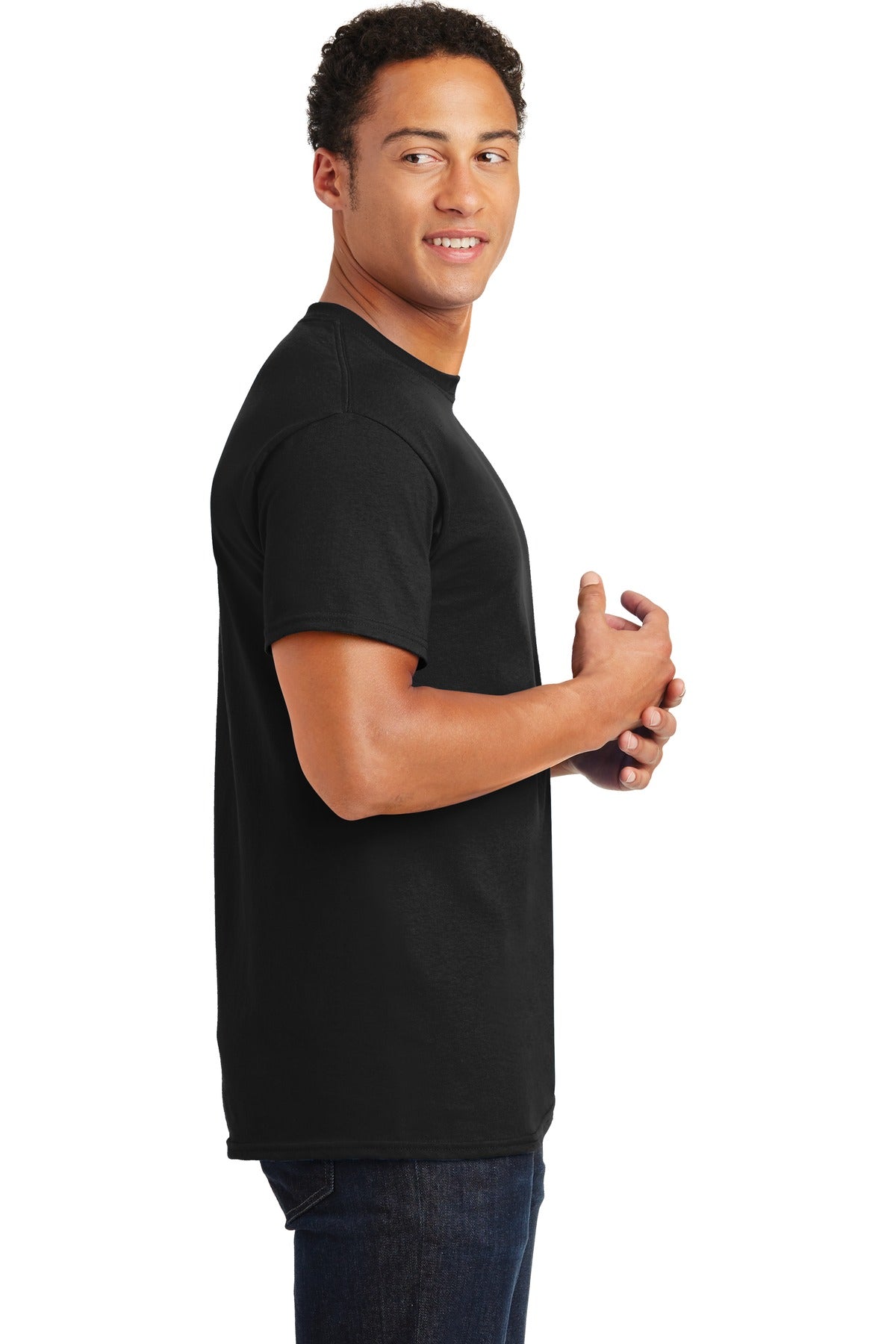 Black Gildan - Ultra Cotton 100% US Cotton T-Shirt. 2000