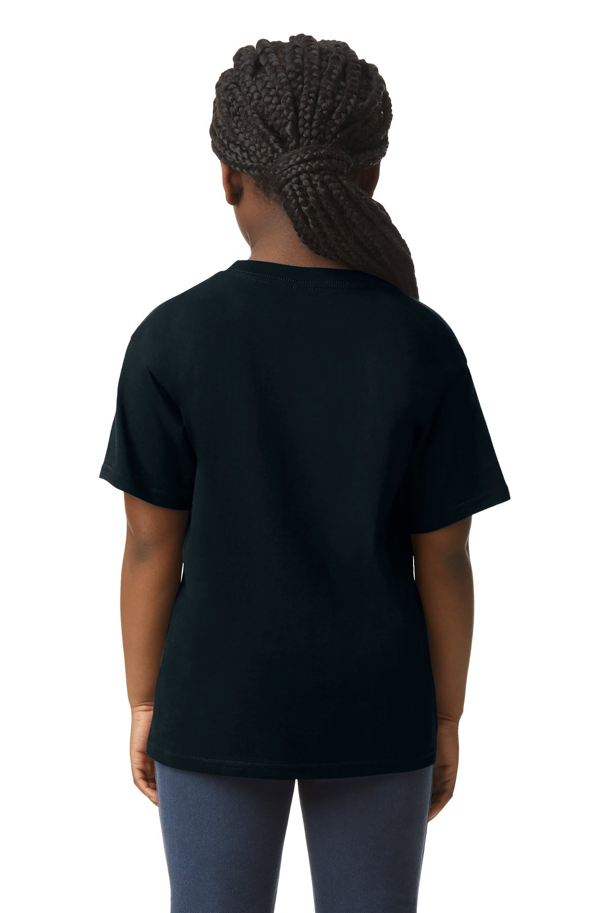 Black Gildan Youth Light Cotton Tee 3000B