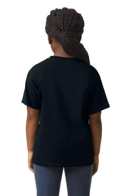 Black Gildan Youth Light Cotton Tee 3000B