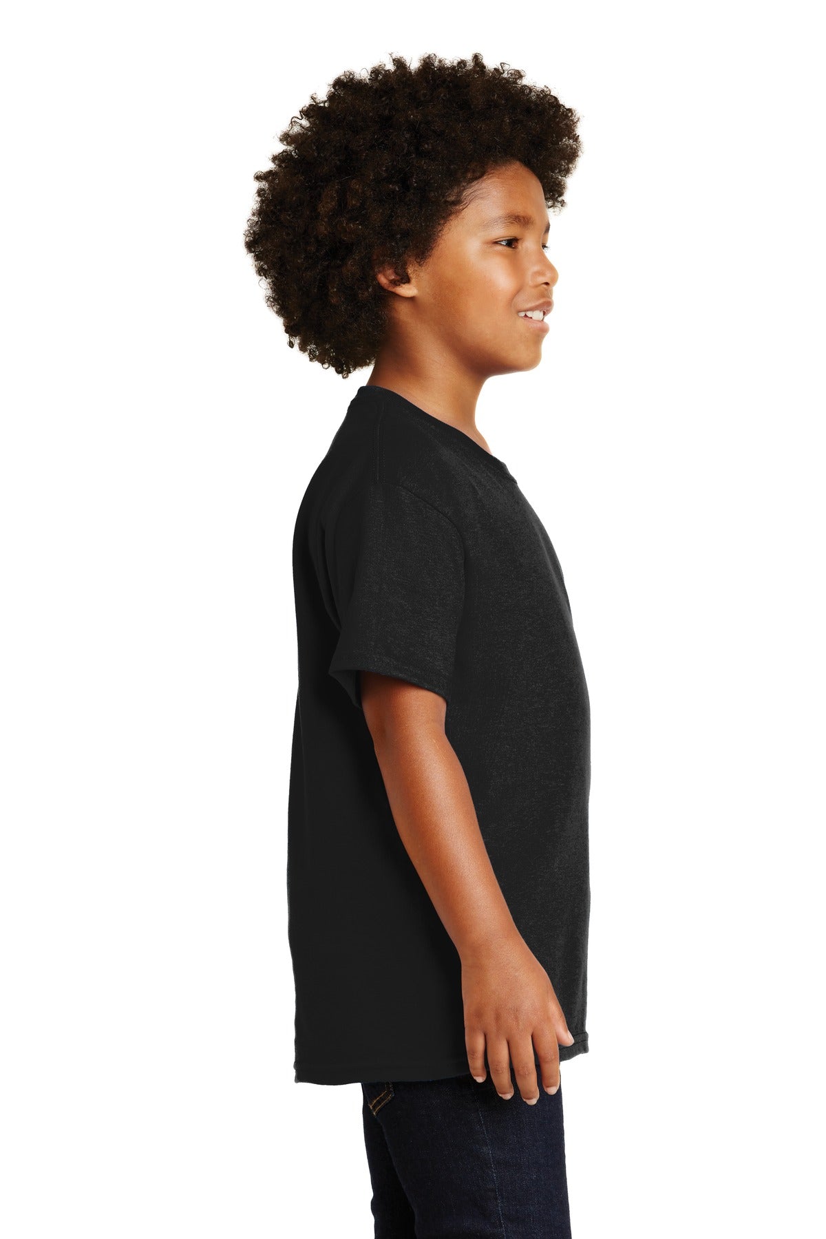 Black Gildan - Youth Ultra Cotton 100% US Cotton T-Shirt. 2000B