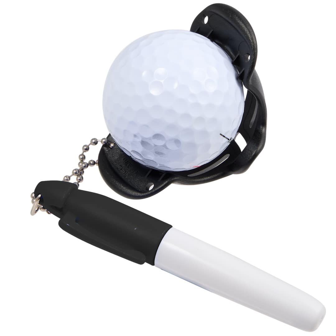 Black Golf Ball Stencil with Marker plain