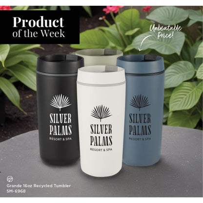 Black Grande 16oz Recycled Tumbler