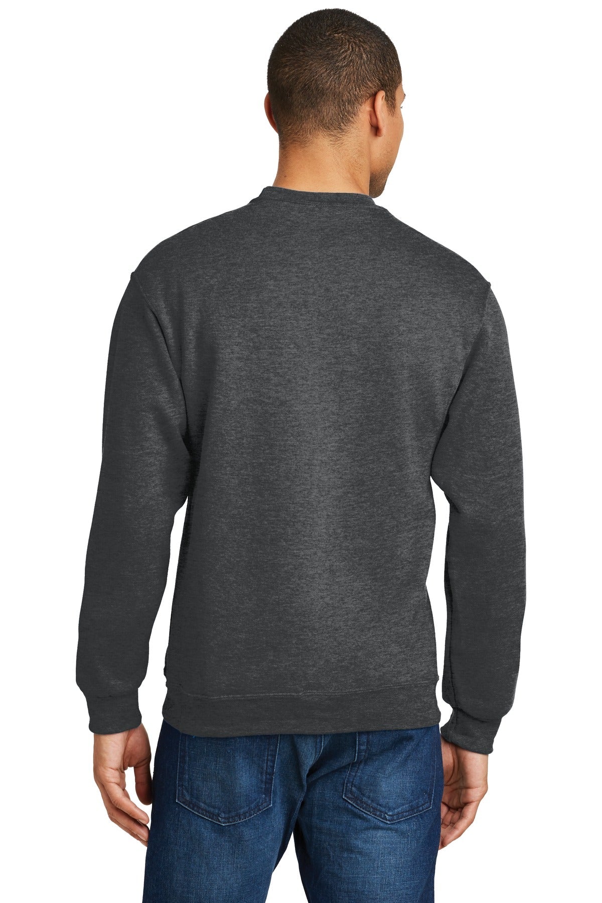BLACK HEATHER Jerzees - NuBlend Crewneck Sweatshirt. 562M