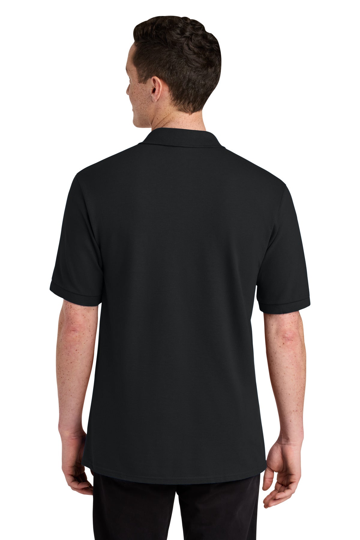 Black Jerzees Unisex Premium Ring Spun Cotton Pique Sport Shirt 443M