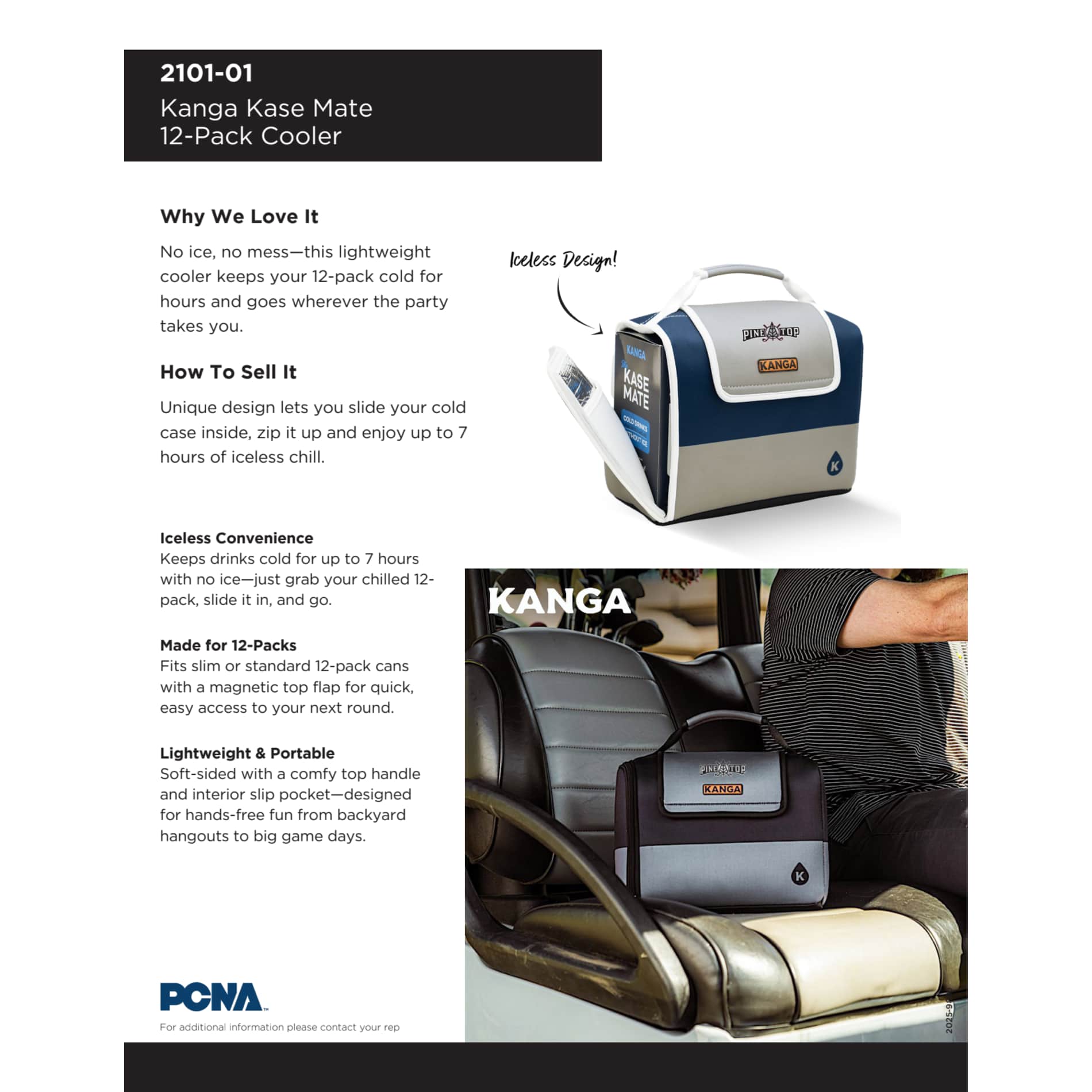 Black Kanga Kase Mate 12-Pack Cooler