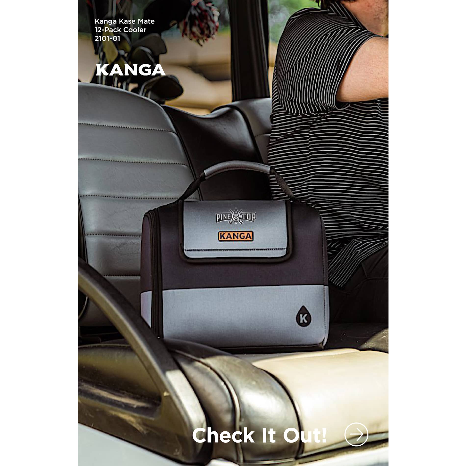 Black Kanga Kase Mate 12-Pack Cooler