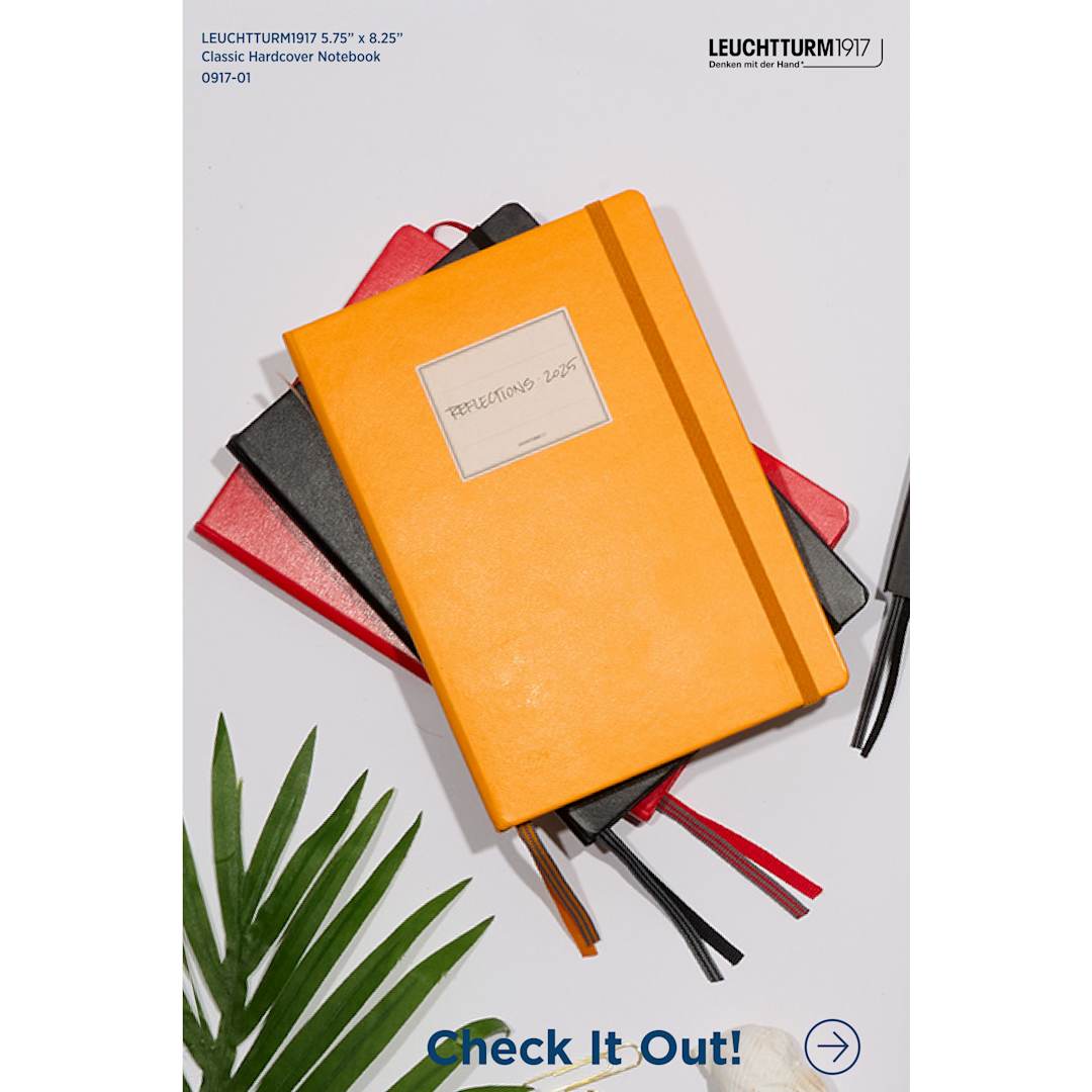 Black LEUCHTTURM1917 5.75" x 8.25" Hardcover Notebook