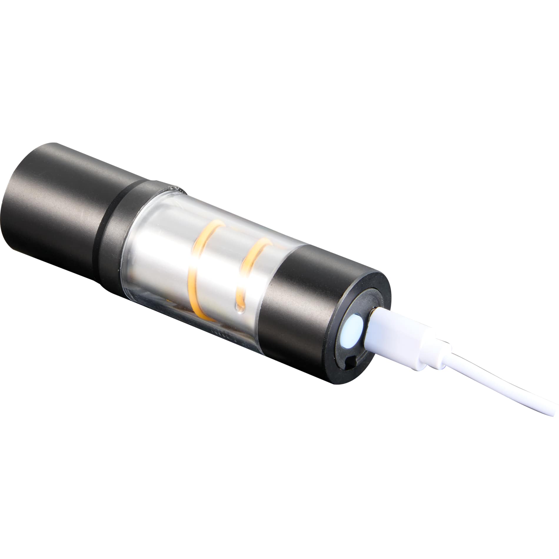 Black Mini Spiral Filament 100 Lumens Lantern Flashlight plain