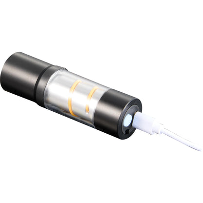Black Mini Spiral Filament 100 Lumens Lantern Flashlight plain