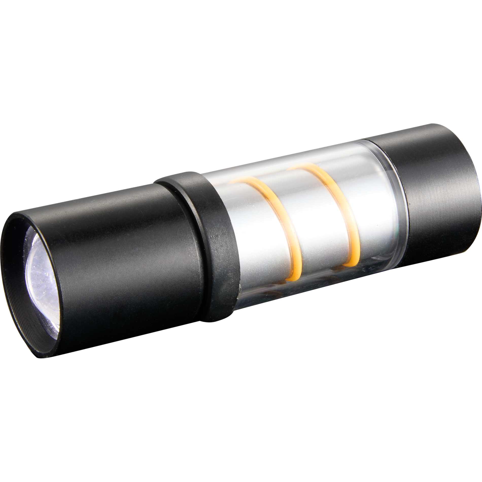 Black Mini Spiral Filament 100 Lumens Lantern Flashlight plain