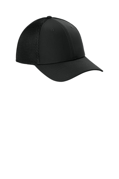 Black New Era 39THIRTY Performance Stretch Mesh Cap NE1130
