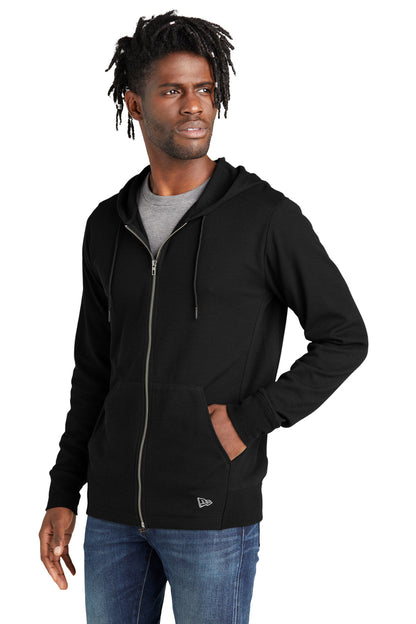Black New Era Thermal Full-Zip Hoodie NEA141