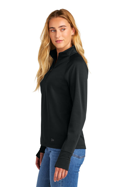 Black New Era Women's Stand Out 1/4-Zip LNEA515
