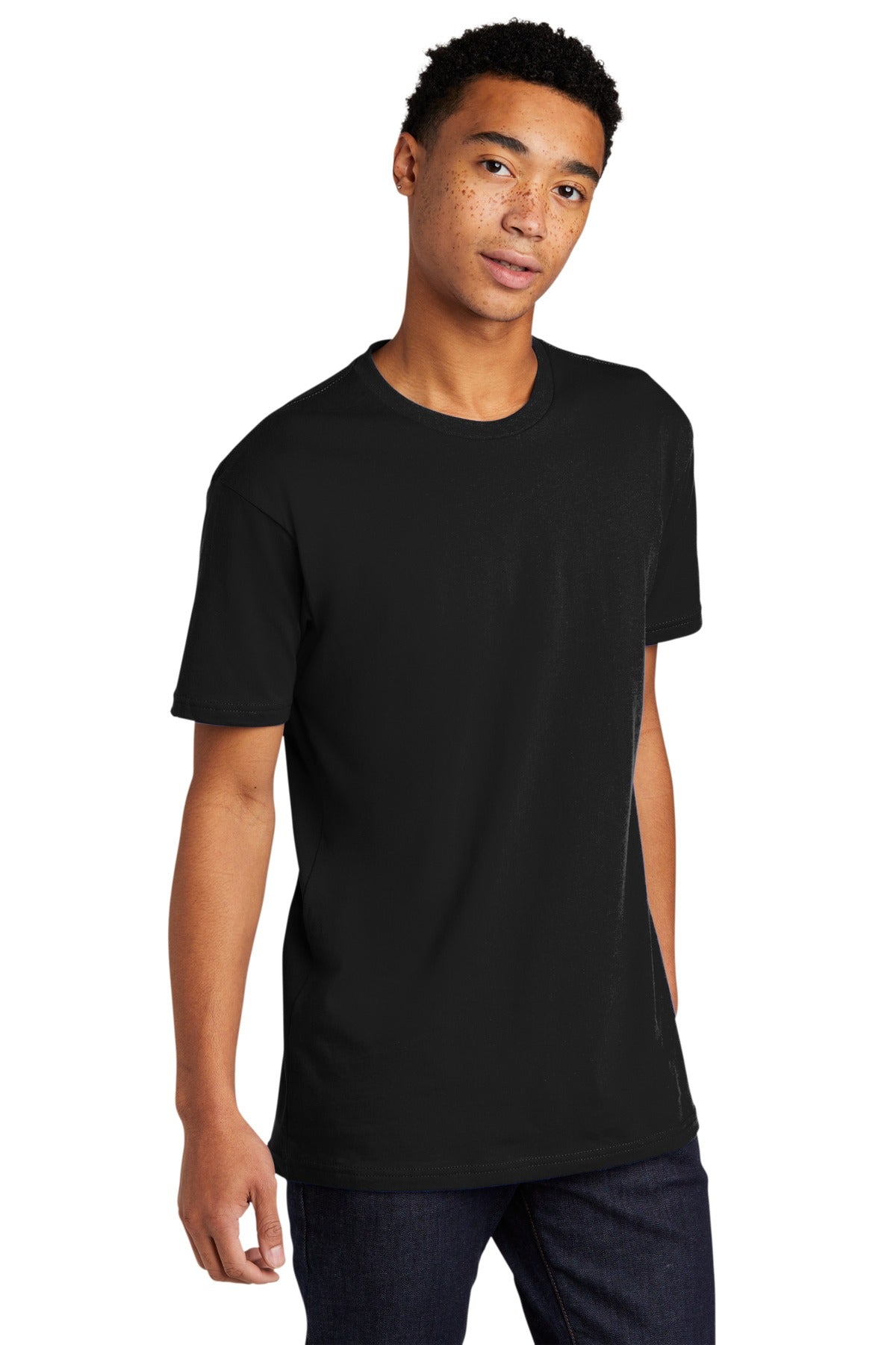 Black Next Level Apparel Adult Cotton Tee. NL3600