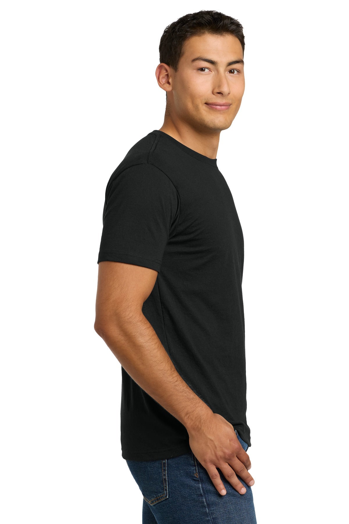 Black Next Level Apparel Adult CVC Tee. NL6210