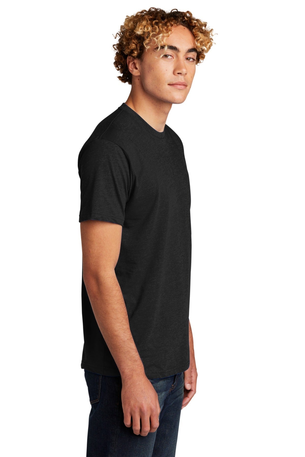 Black Next Level Apparel Adult CVC Tee. NL6210