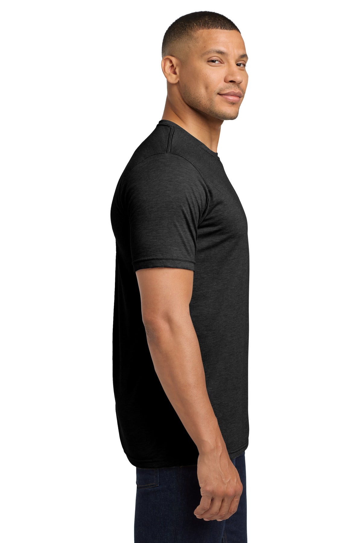 Black Next Level Apparel Adult Poly/Cotton Tee. NL6200