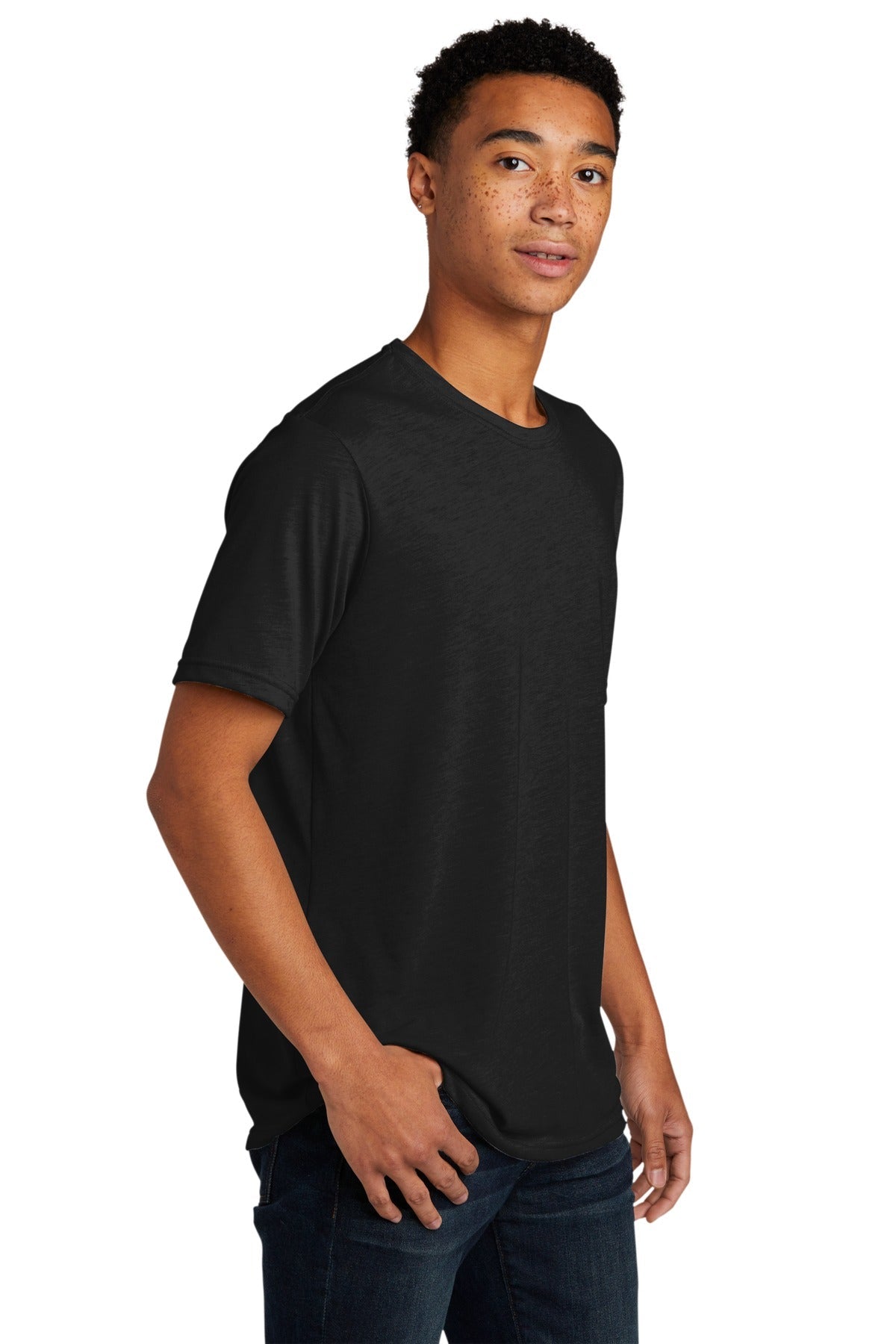 Black Next Level Apparel Adult Poly/Cotton Tee. NL6200