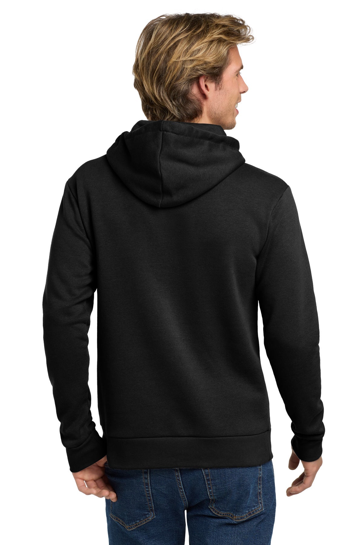 Black Next Level Apparel Adult Santa Barbara Pullover Hoodie. NL9303