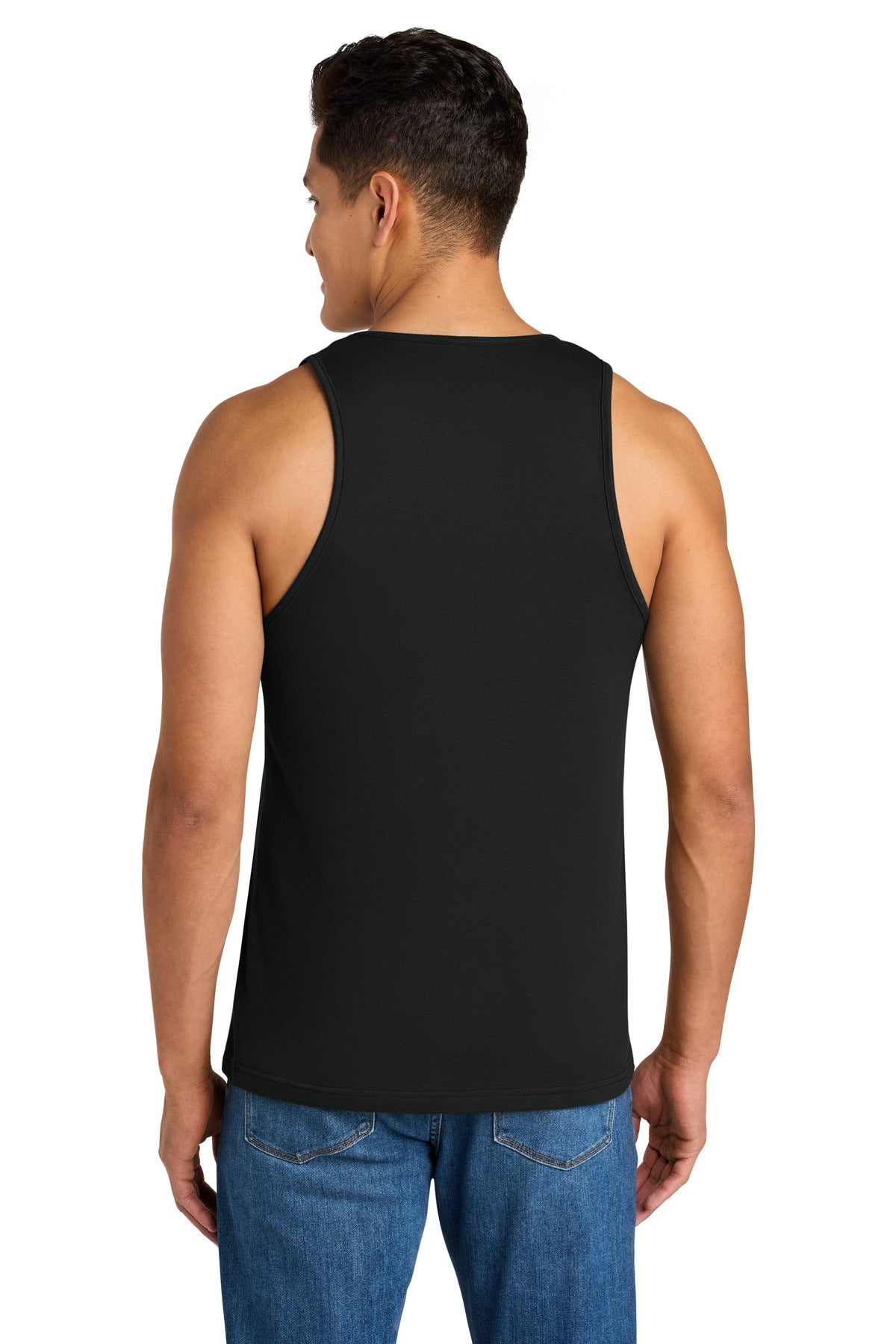 Black Next Level Apparel Cotton Muscle Tank NL3633
