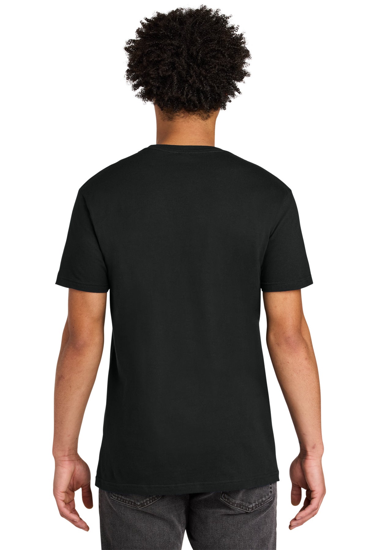 Black Next Level Apparel Cotton Pocket Tee NL3605