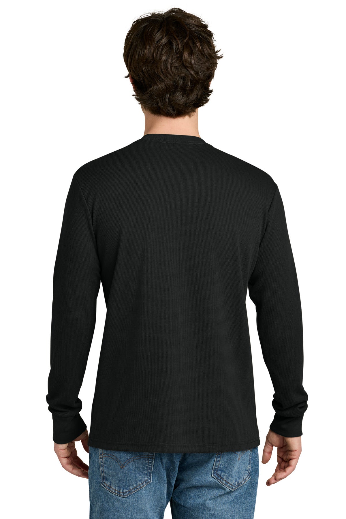 Black Next Level Apparel Ideal Thermal Long Sleeve Tee NL8211