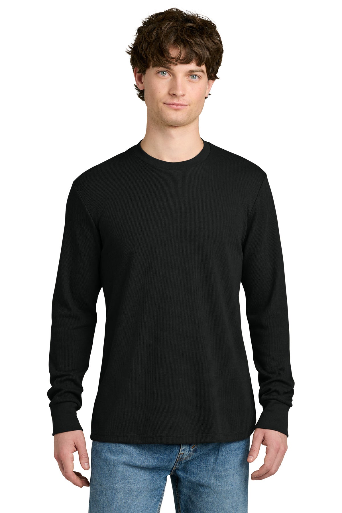 Black Next Level Apparel Ideal Thermal Long Sleeve Tee NL8211