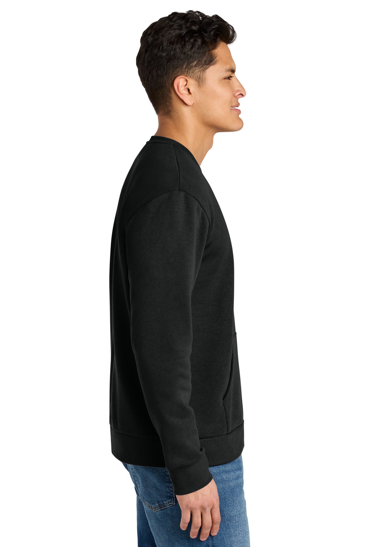 Black Next Level Apparel Santa Barbara Pocket Sweatshirt NL9001