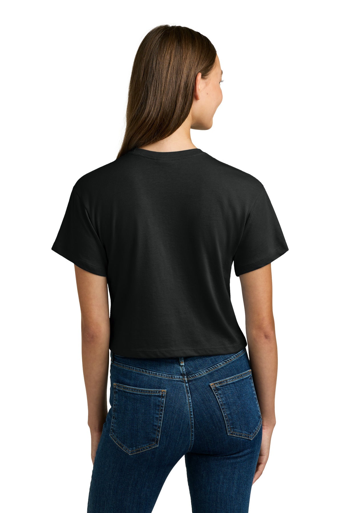 Black Next Level Apparel Women's Ideal Crop Top NL1580
