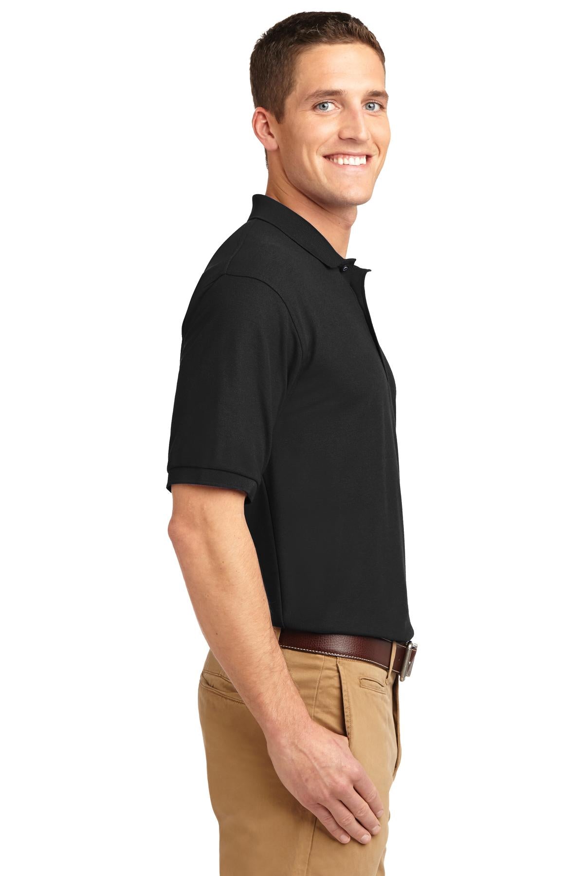Black Port Authority Extended Size Silk Touch Polo K500ES
