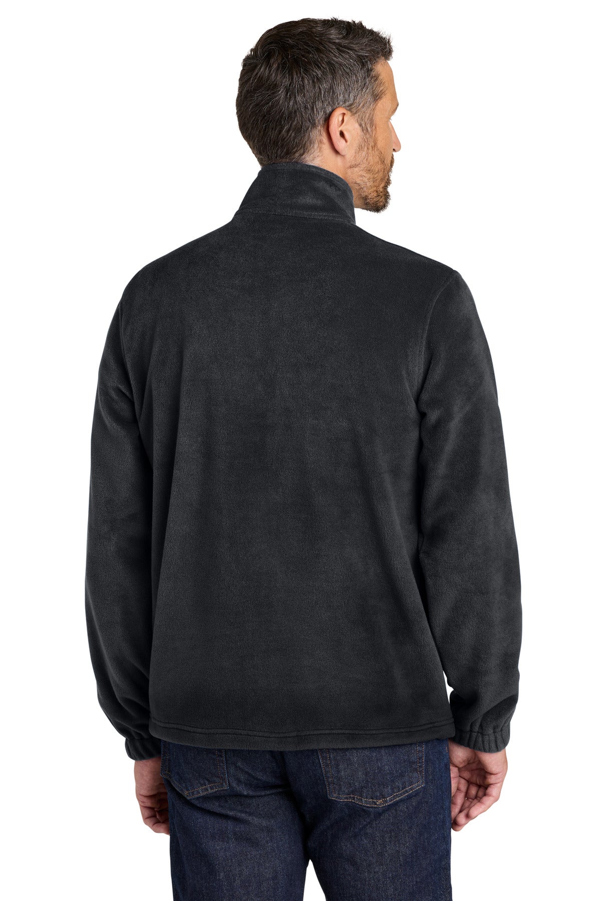 Black Port Authority Plush Fleece Full-Zip Jacket F190
