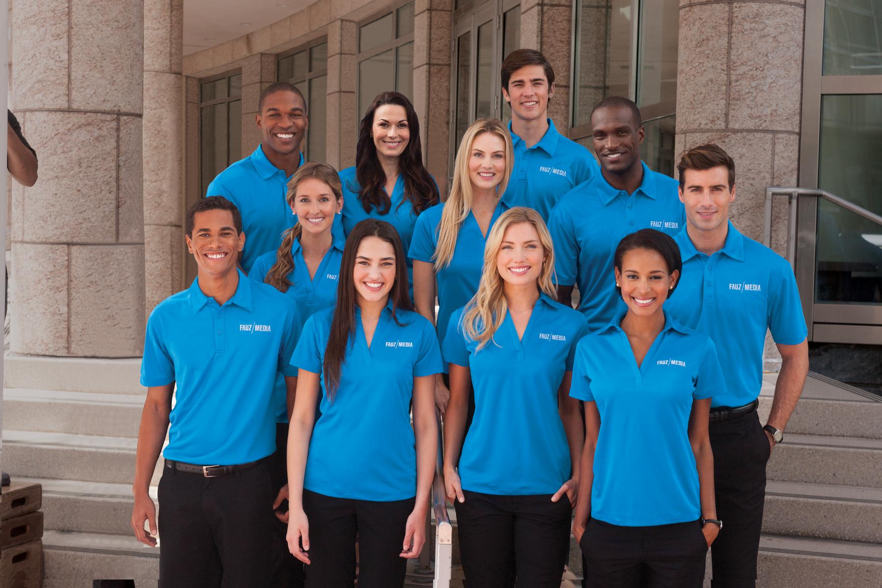 Black Port Authority Silk Touch Performance Polo. K540
