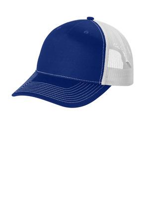 Black Port Authority Snapback Five-Panel Trucker Cap C405