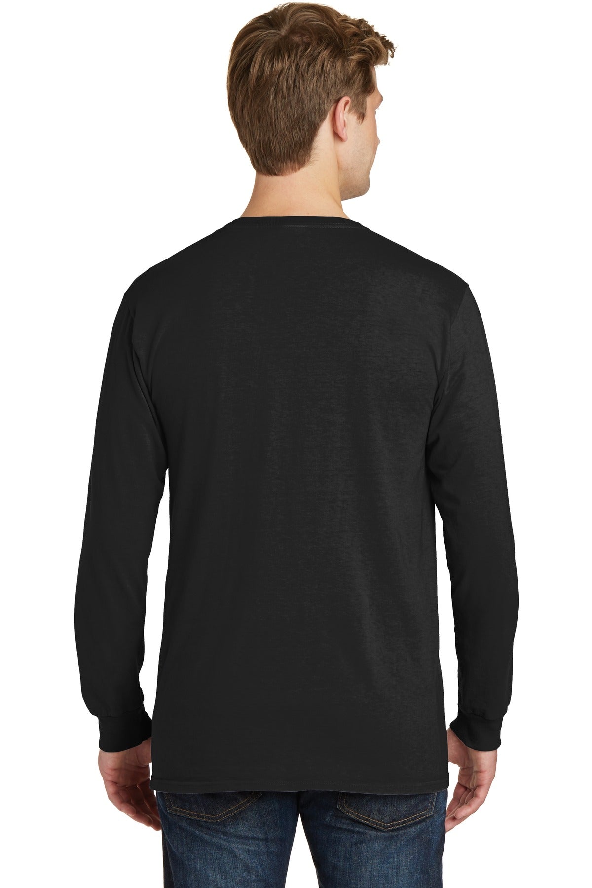 Black Port & Co Beach Wash Garment-Dyed Long Sleeve Tee PC099LS