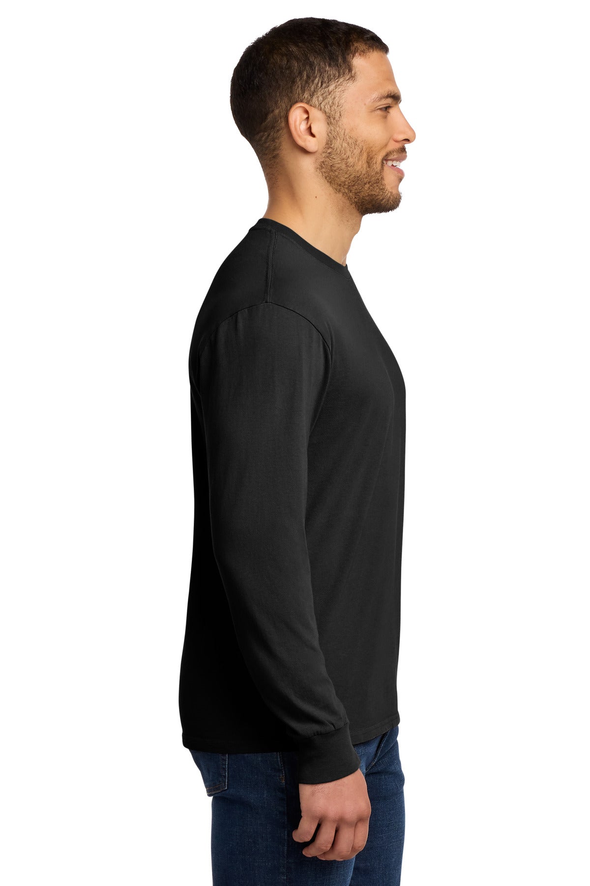Black Port & Co Beach Wash Garment-Dyed Long Sleeve Tee PC099LS