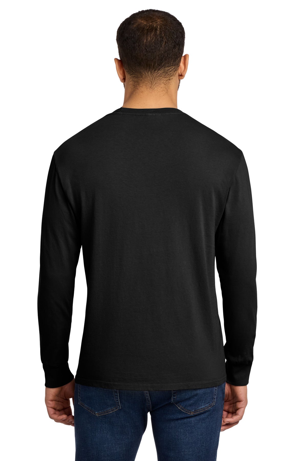 Black Port & Co Beach Wash Garment-Dyed Long Sleeve Tee PC099LS