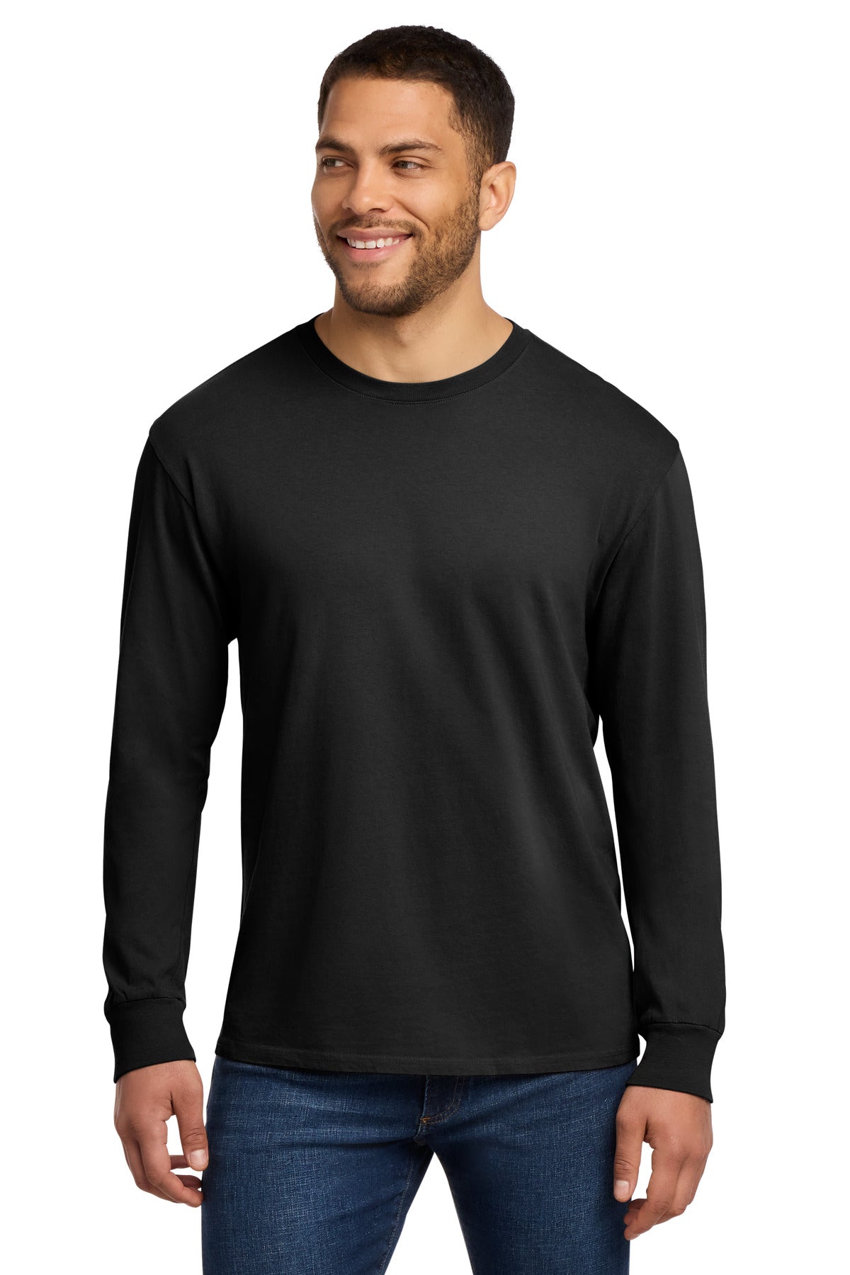Black Port & Co Beach Wash Garment-Dyed Long Sleeve Tee PC099LS