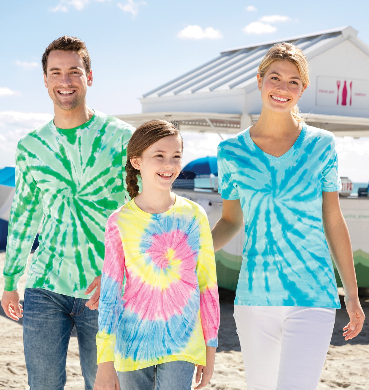 Black Port & Co Tie-Dye Tee. PC147