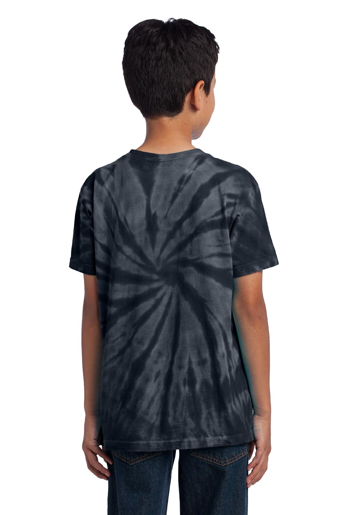 Black Port & Co Youth Tie-Dye Tee. PC147Y