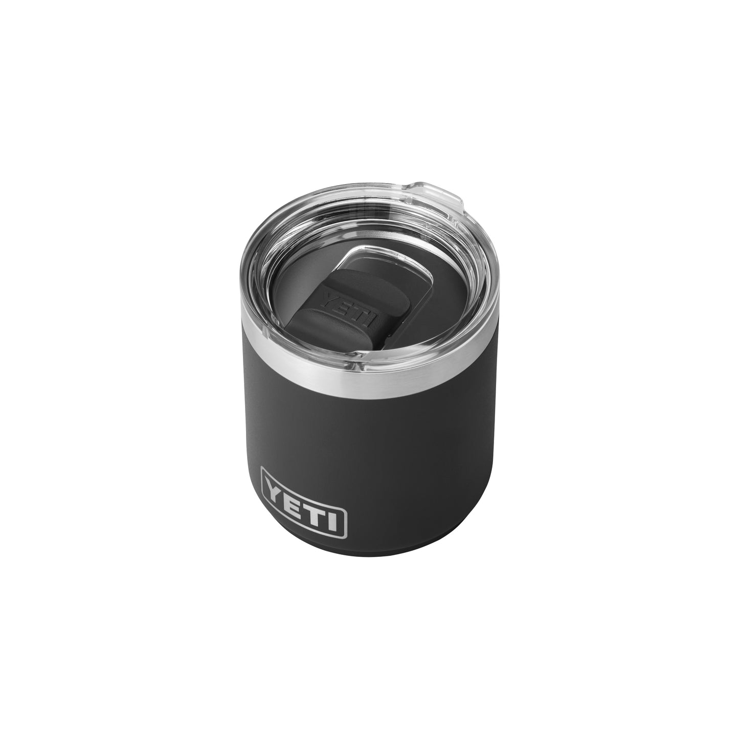 Black Rambler® 10 oz Stackable Lowball with MagSlider™ Lid plain